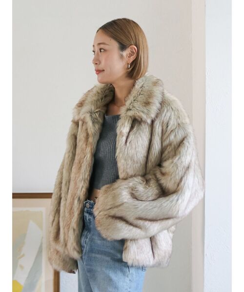 ボリュームデザインファーコート（ダウンジャケット/コート）｜Ungrid