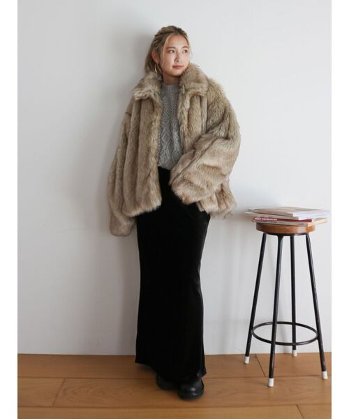 Ungrid（アングリッド）の「ボリュームデザインファーコート（ダウン