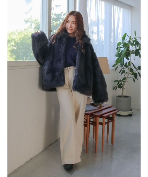 ボリュームデザインファーコート（ダウンジャケット/コート）｜Ungrid