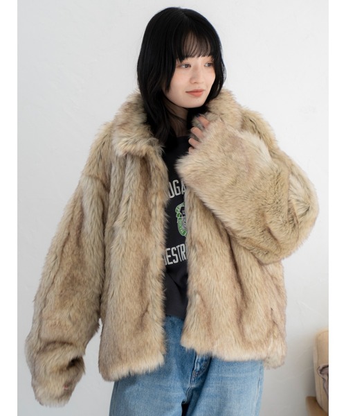 ボリュームデザインファーコート（ダウンジャケット/コート）｜Ungrid