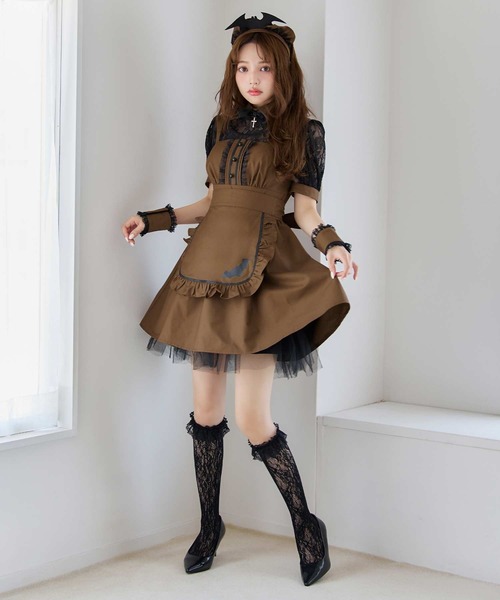 コウモリクラシカルメイド【コスプレ6点セット】（コスチューム