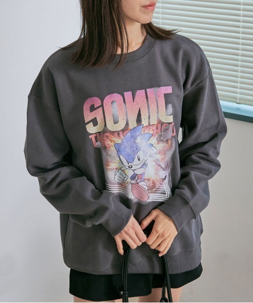 SILVER BULLET(シルバーバレット)の「『SILVER BULLET SELECT AP/シルバーバレットセレクト』SONIC USED風スウェット(スウェット・レディース・ブラック系2/アイボリー/ブラック系1/サックスブルー系1・M/L/LL)」の22枚目の写真