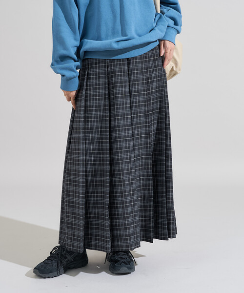 FREAK'S STORE(フリークスストア)の「チェック プリーツスカート(スカート・レディース・グリーン/ブラック/レッド/ワインレッド・フリ-)」の22枚目の写真