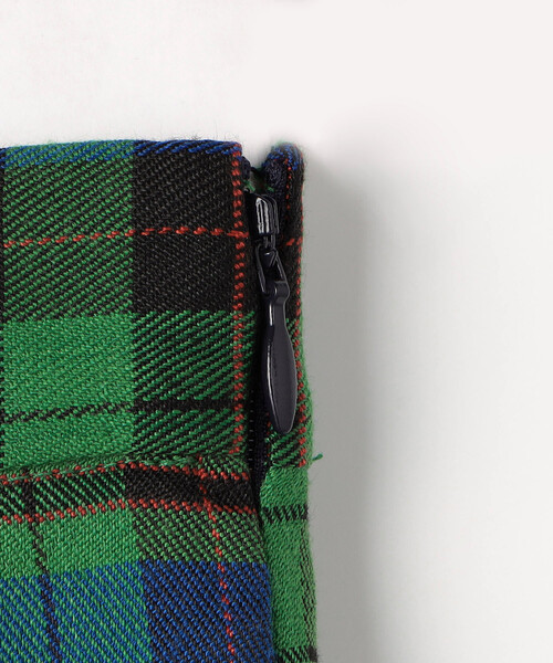 FREAK'S STORE(フリークスストア)の「チェック プリーツスカート(スカート・レディース・グリーン/ブラック/レッド/ワインレッド・フリ-)」の5枚目の写真