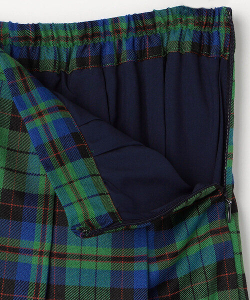 FREAK'S STORE(フリークスストア)の「チェック プリーツスカート(スカート・レディース・グリーン/ブラック/レッド/ワインレッド・フリ-)」の7枚目の写真