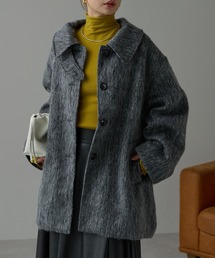 r.（アールドット）の「シャギー スタンドカラー2wayミドルコート（その他アウター）」