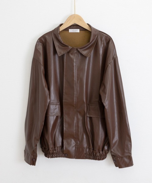 Miniministore（ミニミニストア）の「ライダースジャケット レディースブルゾン（ライダースジャケット・レディース・ブラック/ブラウン・M/L）」の22枚目の写真