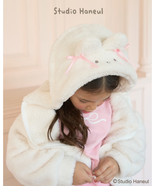 Lycee mine(리세마인)의 「【스튜디오 하늘】팜&타르트 모코모코 지퍼 파카(파커)」｜오프 화이트