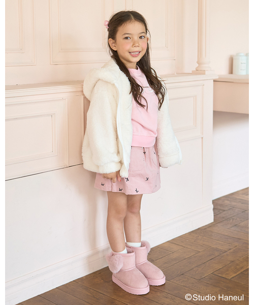 Lycee mine(リセマイン)の「【スタジオハヌル】パム&タルトもこもこジップパーカ(パーカー・キッズ・オフホワイト/ベージュ・110cm/100cm/130cm/120cm/140cm)」の18枚目の写真