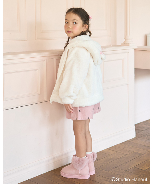 Lycee mine(リセマイン)の「【スタジオハヌル】パム&タルトもこもこジップパーカ(パーカー・キッズ・オフホワイト/ベージュ・110cm/100cm/130cm/120cm/140cm)」の7枚目の写真