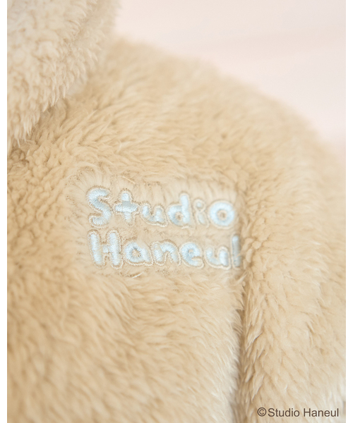 Lycee mine(リセマイン)の「【スタジオハヌル】パム&タルトもこもこジップパーカ(パーカー・キッズ・オフホワイト/ベージュ・110cm/100cm/130cm/120cm/140cm)」の3枚目の写真