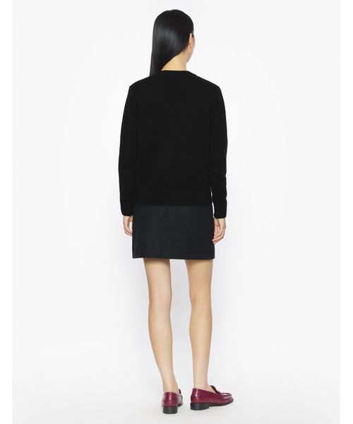 Maison Kitsune（メゾンキツネ）の「BABY FOX LAMBSWOOL BOXY CARDIGAN（カーディガン/ボレロ・レディース・ブラック/ピンク/ブラウン/ネイビー/ライトグレー・XS/M/L/S）」の9枚目の写真