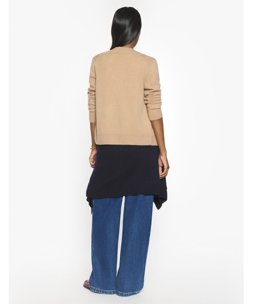 Maison Kitsune（メゾンキツネ）の「BABY FOX LAMBSWOOL BOXY CARDIGAN（カーディガン/ボレロ・レディース・ブラック/ピンク/ブラウン/ネイビー/ライトグレー・XS/M/L/S）」の21枚目の写真