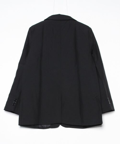 ARCADE(アーケード)の「テーラードジャケット ゆったり 1つ釦 カジュアル スーツジャケット 秋服 春服(テーラードジャケット・レディース・レッド/チャコールグレー/ブラック・S/M/L)」の4枚目の写真