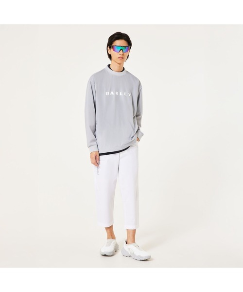 OAKLEY(オークリー)の「オークリー OAKLEY PULLOVER LT JACKET/ジャケット/ゴルフ/軽量/撥水/防風/OAKLEY(その他トップス・メンズ・ライトグレー・S/L/M)」の2枚目の写真