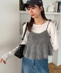 【WEB限定】フェザーペプラムビスチェ