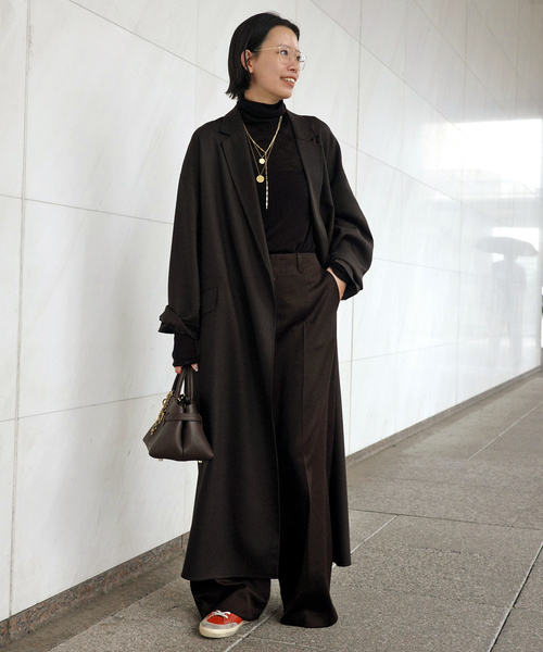 AP STUDIO(エーピーストゥディオ)の「チェスターリバーコート(その他アウター・レディース・チョコ・FREE)」の2枚目の写真