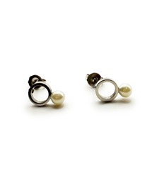 KISHOKACHI 希少価値 パールシェイプキャッチステンレスピアス