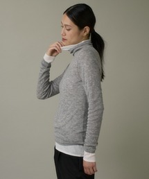 ハイネックニットプルオーバー《Melty air wool》
