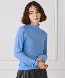 ハイネックニットプルオーバー《Melty air wool》