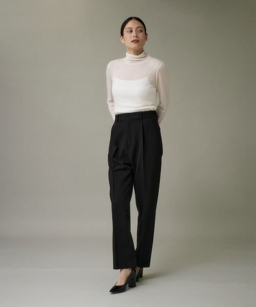 I.T.'S international(イッツインターナショナル)の「ハイネックニットプルオーバー《Melty air wool》(ニット/セーター・レディース・オフホワイト/ブラック/グレー/ピンク/ブルー・フリー)」の6枚目の写真