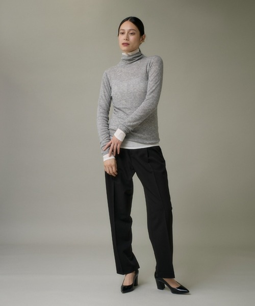 I.T.'S international(イッツインターナショナル)の「ハイネックニットプルオーバー《Melty air wool》(ニット/セーター・レディース・オフホワイト/ブラック/グレー/ピンク/ブルー・フリー)」の10枚目の写真