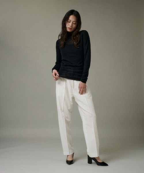 I.T.'S international(イッツインターナショナル)の「ハイネックニットプルオーバー《Melty air wool》(ニット/セーター・レディース・オフホワイト/ブラック/グレー/ピンク/ブルー・フリー)」の15枚目の写真