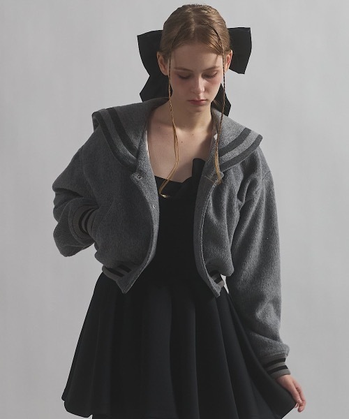 lillilly セーラースタジャン 2/15ま出品 Lillilly 水色 試着のみ