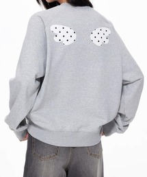 SHEENA（シーナ）の「バックドット柄可愛い天使の翼プリントスウェットトレーナー（スウェット）」