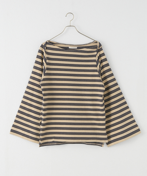 plage（プラージュ）の「wide sleeve ボーダーTシャツ（Tシャツ/カットソー・レディース・ベージュ/ブラック・FREE）」の21枚目の写真