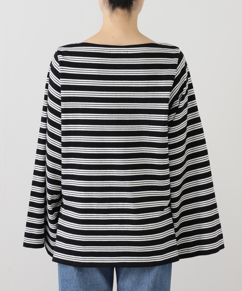 plage（プラージュ）の「wide sleeve ボーダーTシャツ（Tシャツ/カットソー・レディース・ベージュ/ブラック・FREE）」の17枚目の写真