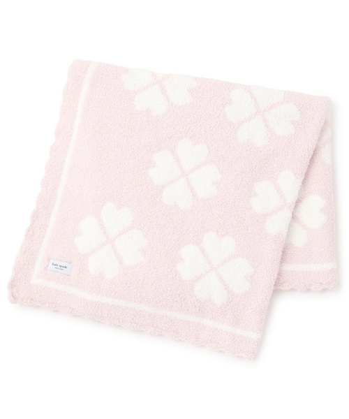 ピンクとホワイトの模様のブランケット スペードフラワーブランケット（その他ベビー用品）｜kate spade