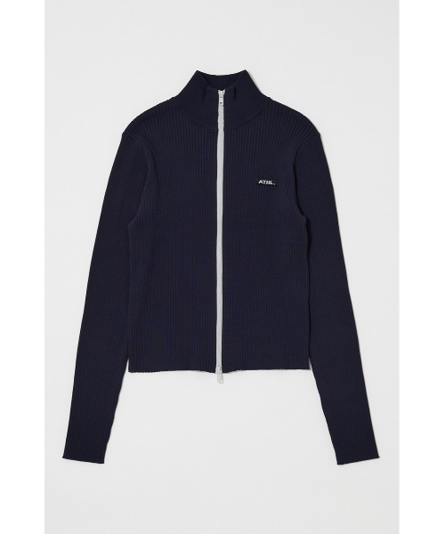 MOUSSY（マウジー）の「BI COLOR MIDDLE NECKトップス（パーカー・レディース・ネイビー/アイボリー/レッド・FREE）」の3枚目の写真