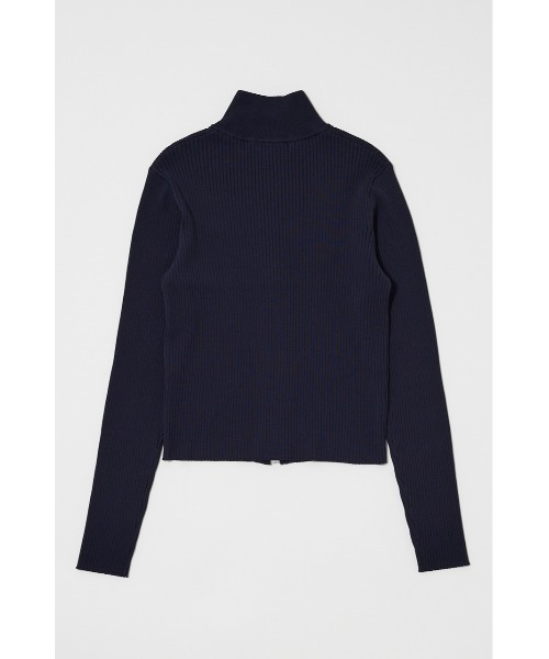 MOUSSY（マウジー）の「BI COLOR MIDDLE NECKトップス（パーカー・レディース・ネイビー/アイボリー/レッド・FREE）」の5枚目の写真