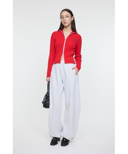 MOUSSY（マウジー）の「BI COLOR MIDDLE NECKトップス（パーカー・レディース・ネイビー/アイボリー/レッド・FREE）」の8枚目の写真