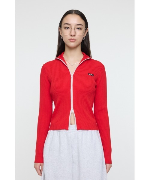 MOUSSY（マウジー）の「BI COLOR MIDDLE NECKトップス（パーカー・レディース・ネイビー/アイボリー/レッド・FREE）」の10枚目の写真