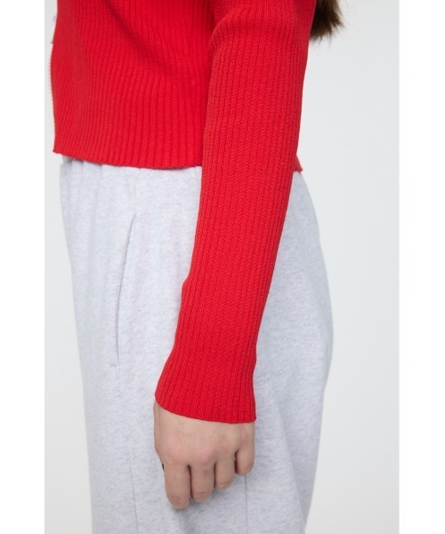 MOUSSY（マウジー）の「BI COLOR MIDDLE NECKトップス（パーカー・レディース・ネイビー/アイボリー/レッド・FREE）」の15枚目の写真