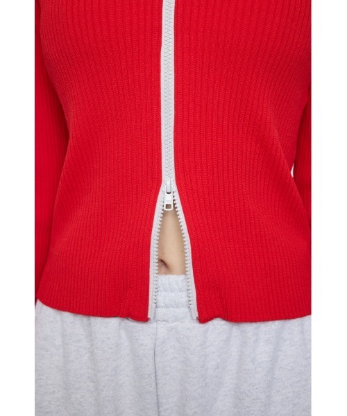 MOUSSY（マウジー）の「BI COLOR MIDDLE NECKトップス（パーカー・レディース・ネイビー/アイボリー/レッド・FREE）」の16枚目の写真