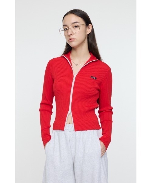 MOUSSY（マウジー）の「BI COLOR MIDDLE NECKトップス（パーカー・レディース・ネイビー/アイボリー/レッド・FREE）」の17枚目の写真