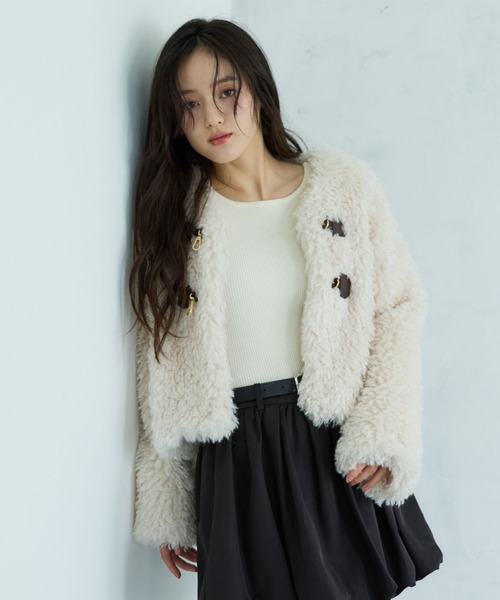 ダッフルファービットハーフコート ビット付／ダッフルコート｜allamanda(アラマンダ) 公式通販｜INGNI STORE