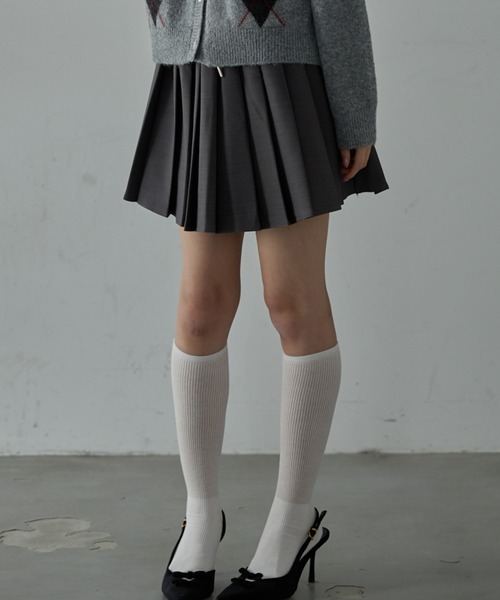 Nadana（ナダナ）の「プリーツミニスカート（スカート・レディース・チャコールグレー/ネイビー・FREE）」の21枚目の写真