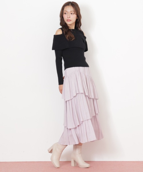 JILL by JILL STUART(ジルバイジルスチュアート)の「◇ランダムティアードスカート(スカート・レディース・ホワイト/ラベンダー/ピンク・FREE)」の22枚目の写真