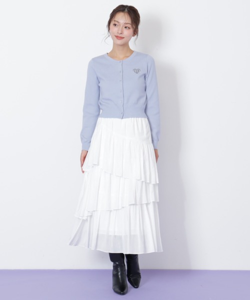 JILL by JILL STUART(ジルバイジルスチュアート)の「◇ランダムティアードスカート(スカート・レディース・ホワイト/ラベンダー/ピンク・FREE)」の5枚目の写真