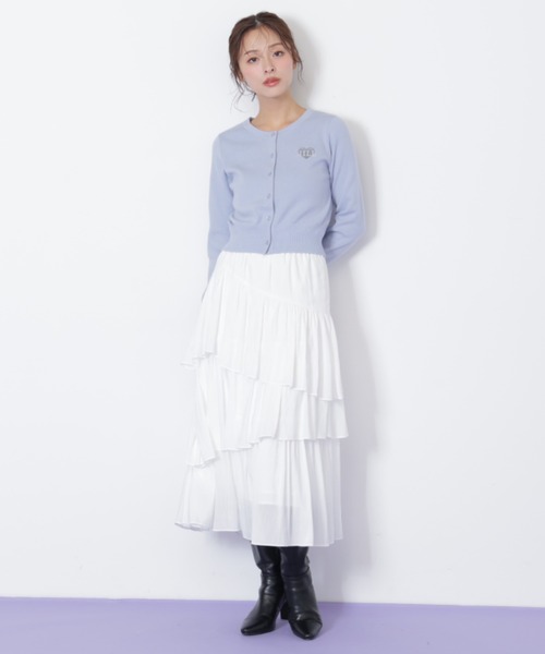 JILL by JILL STUART(ジルバイジルスチュアート)の「◇ランダムティアードスカート(スカート・レディース・ホワイト/ラベンダー/ピンク・FREE)」の7枚目の写真