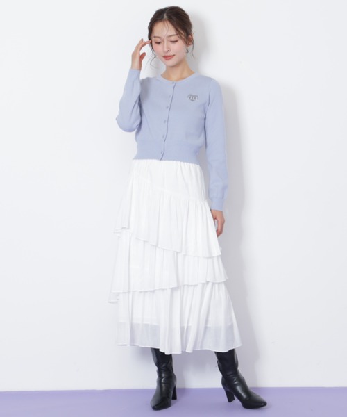 JILL by JILL STUART(ジルバイジルスチュアート)の「◇ランダムティアードスカート(スカート・レディース・ホワイト/ラベンダー/ピンク・FREE)」の4枚目の写真