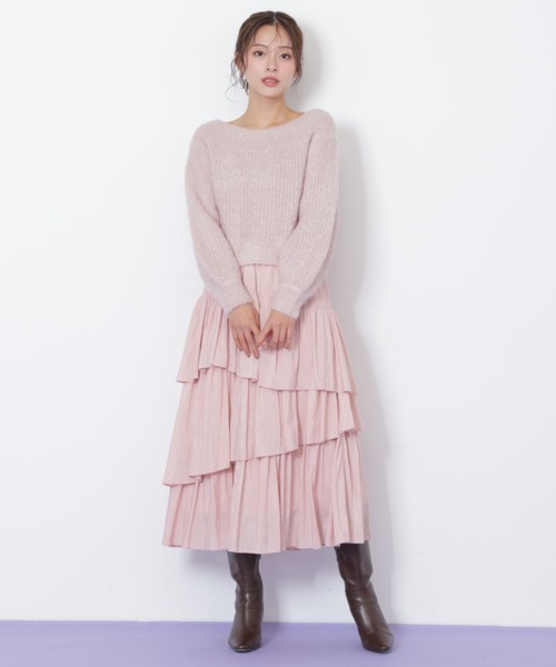 JILL by JILL STUART(ジルバイジルスチュアート)の「◇ランダムティアードスカート(スカート・レディース・ホワイト/ラベンダー/ピンク・FREE)」の16枚目の写真