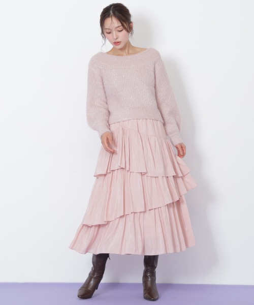 JILL by JILL STUART(ジルバイジルスチュアート)の「◇ランダムティアードスカート(スカート・レディース・ホワイト/ラベンダー/ピンク・FREE)」の18枚目の写真