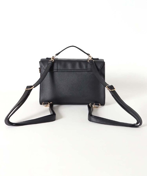 Bleu Bleuet(ブルーブルーエ)の「差し込み金具3Wayサッチェルバッグ(バックパック/リュック・レディース・ブラウン/ブラック・FREE)」の7枚目の写真