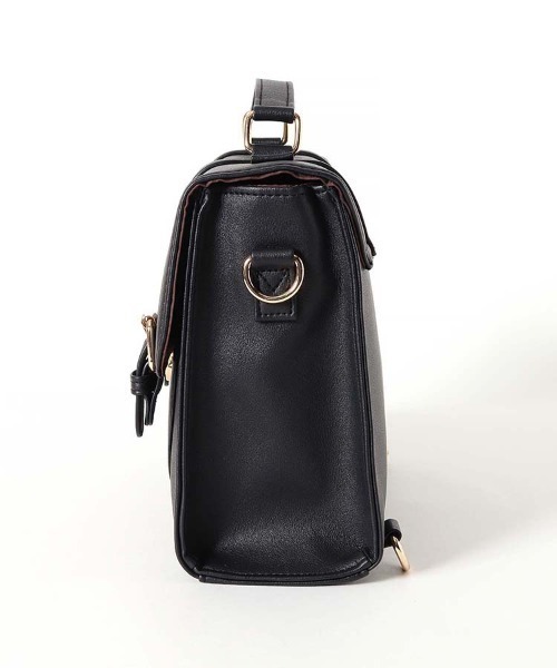 Bleu Bleuet(ブルーブルーエ)の「差し込み金具3Wayサッチェルバッグ(バックパック/リュック・レディース・ブラウン/ブラック・FREE)」の4枚目の写真