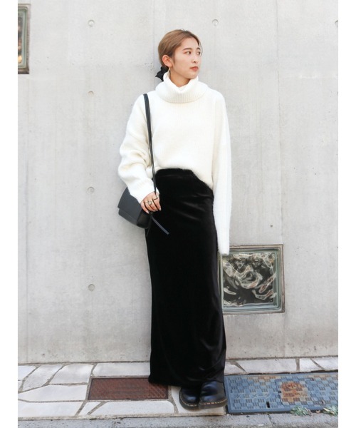 Ungrid（アングリッド）の「ハイネックルーズニット（ニット/セーター・レディース・ピンク/ライトブルー/オフホワイト/チャコールグレー・FREE）」の20枚目の写真